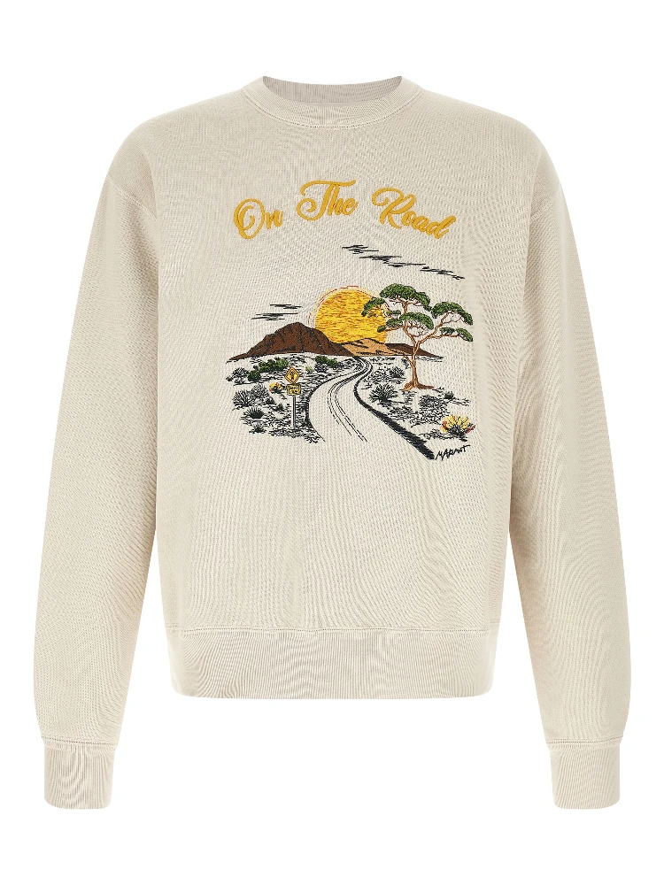 White Cotton Sweatshirt