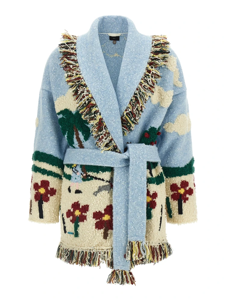Multicolor Virgin Wool Cardigan