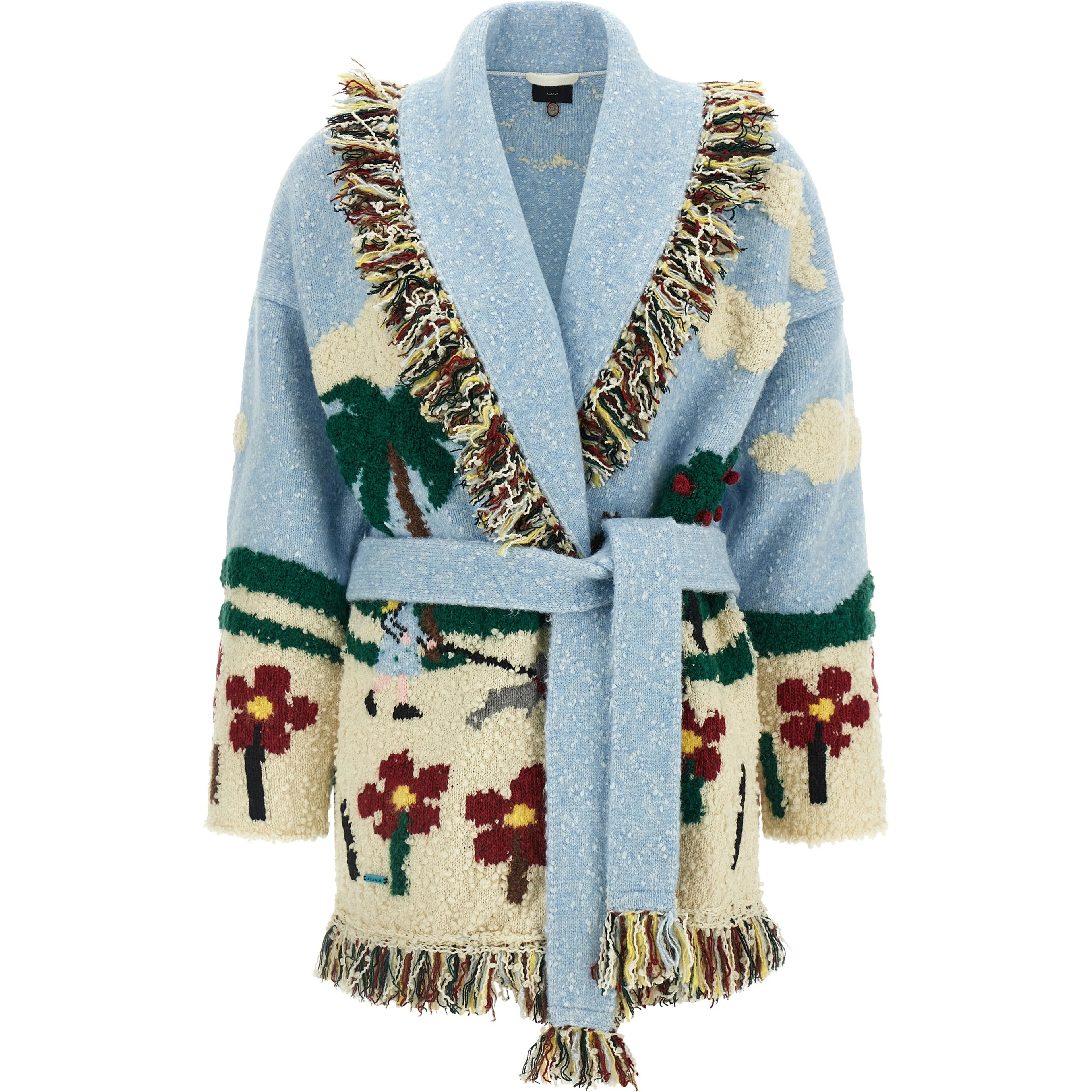 Multicolor Virgin Wool Cardigan