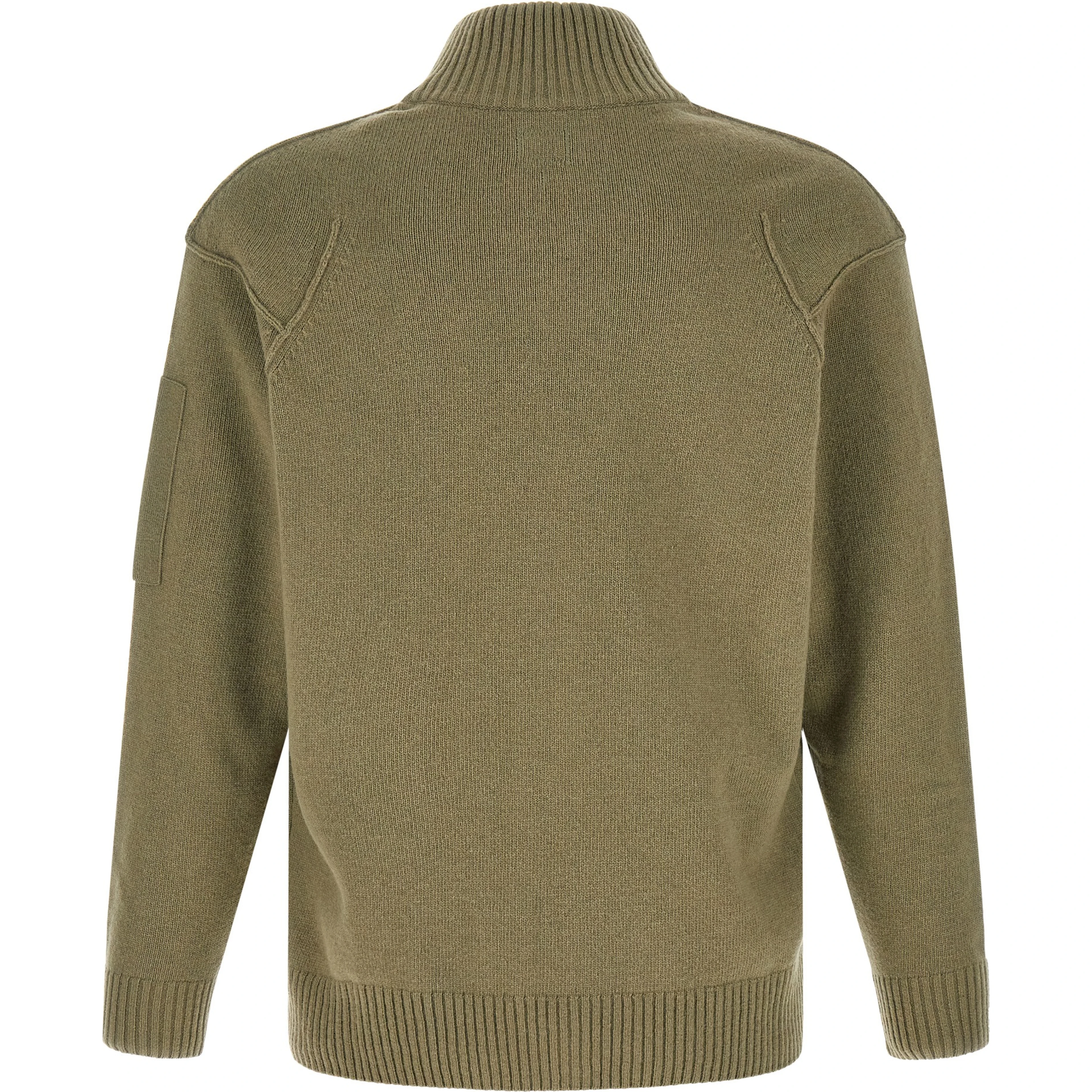 Bicolor Wool Cardigan