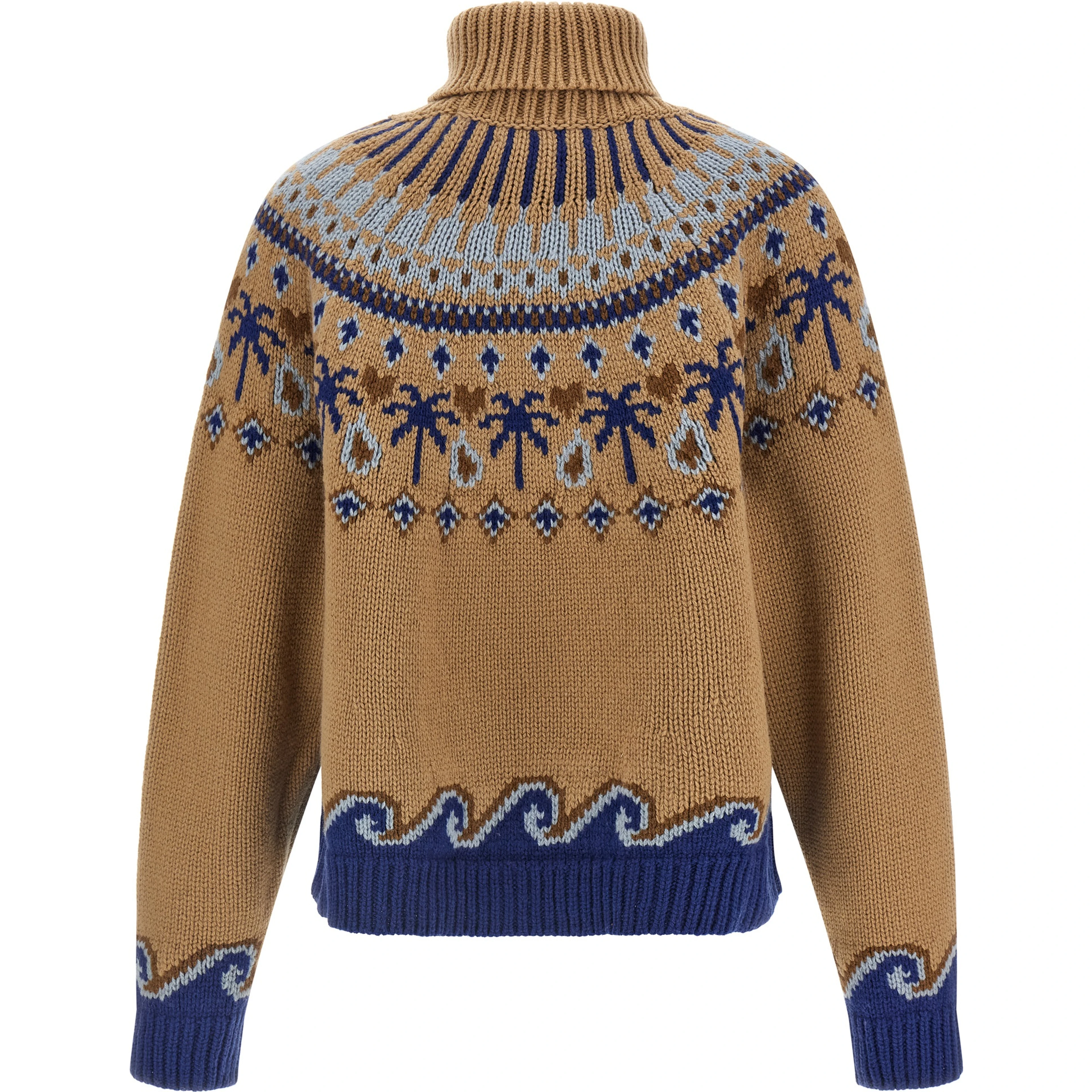 Beige Virgin Wool Cardigan