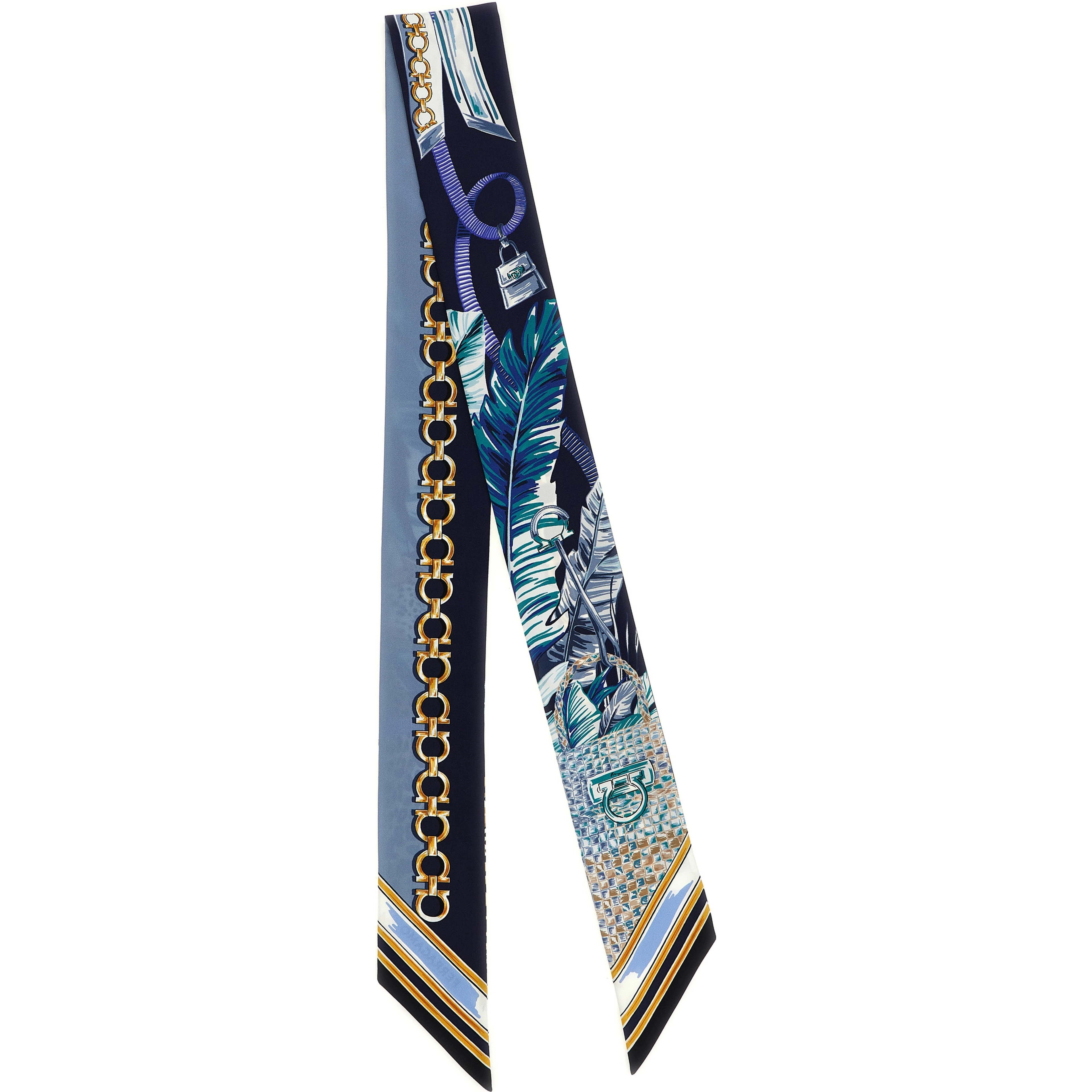 Blue Silk Foulard