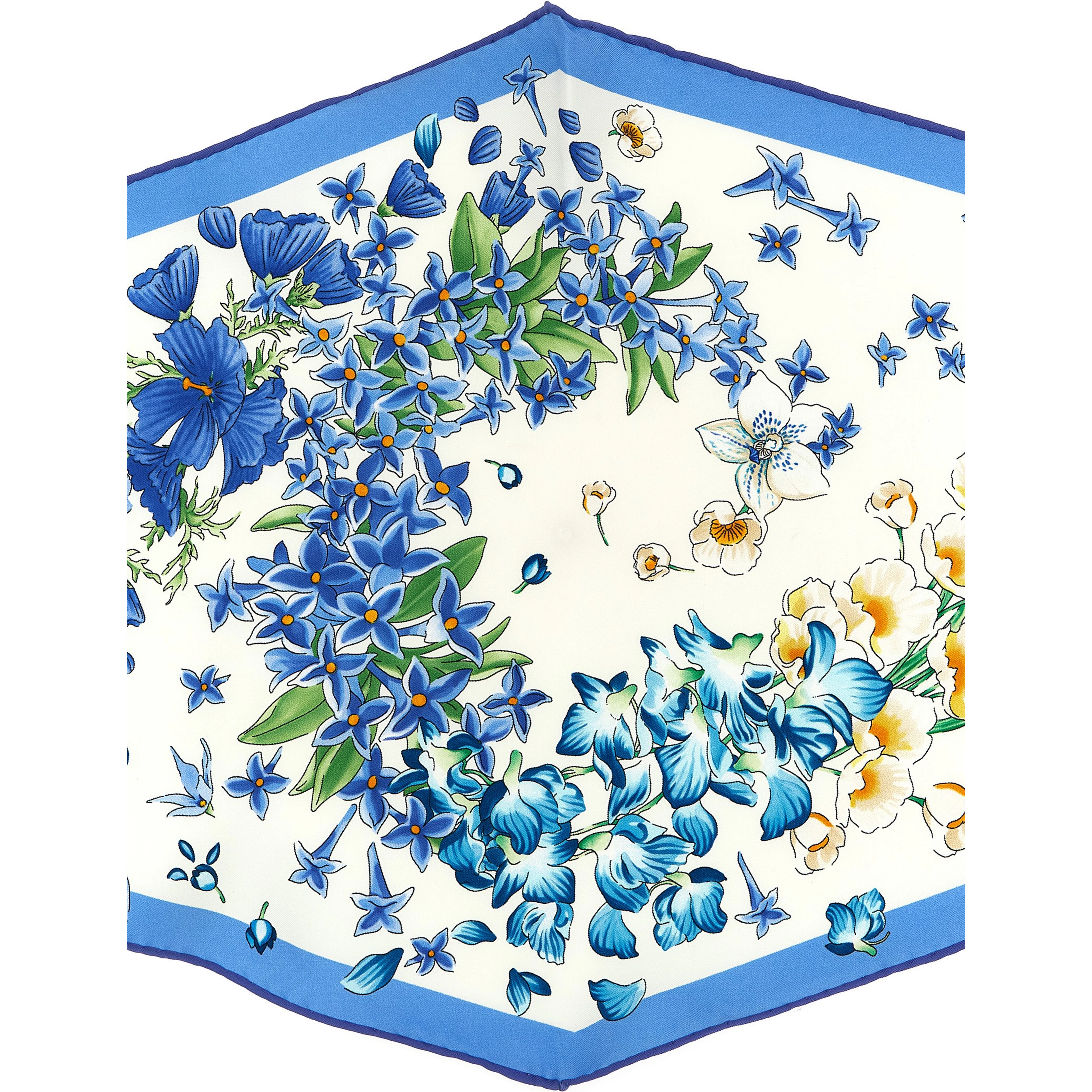 Blue Silk Foulard