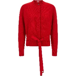 Red Cashmere Cardigan