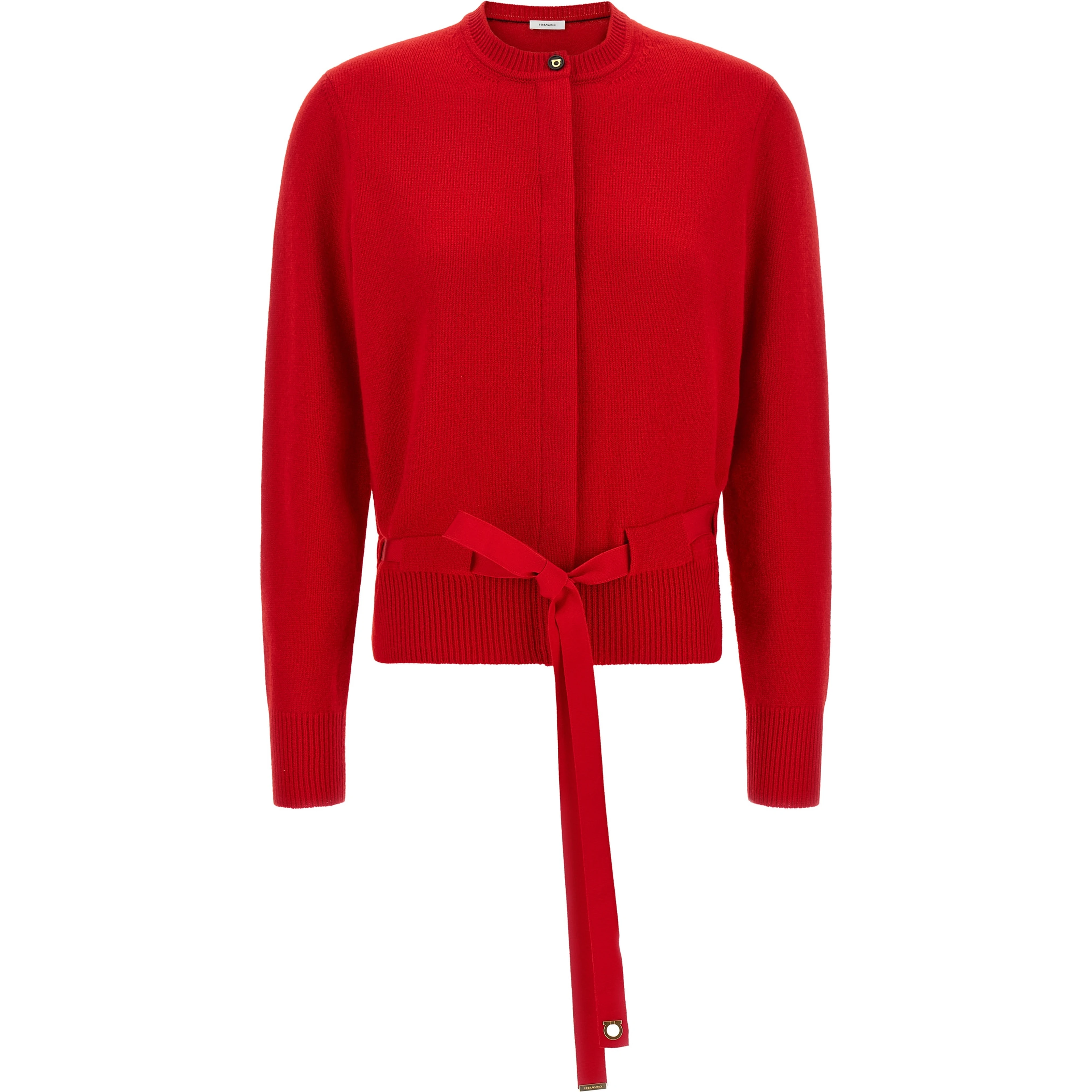 Red Cashmere Cardigan