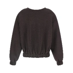 Brown Viscose Sweatshirt