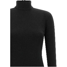 Black Viscose Long Dress