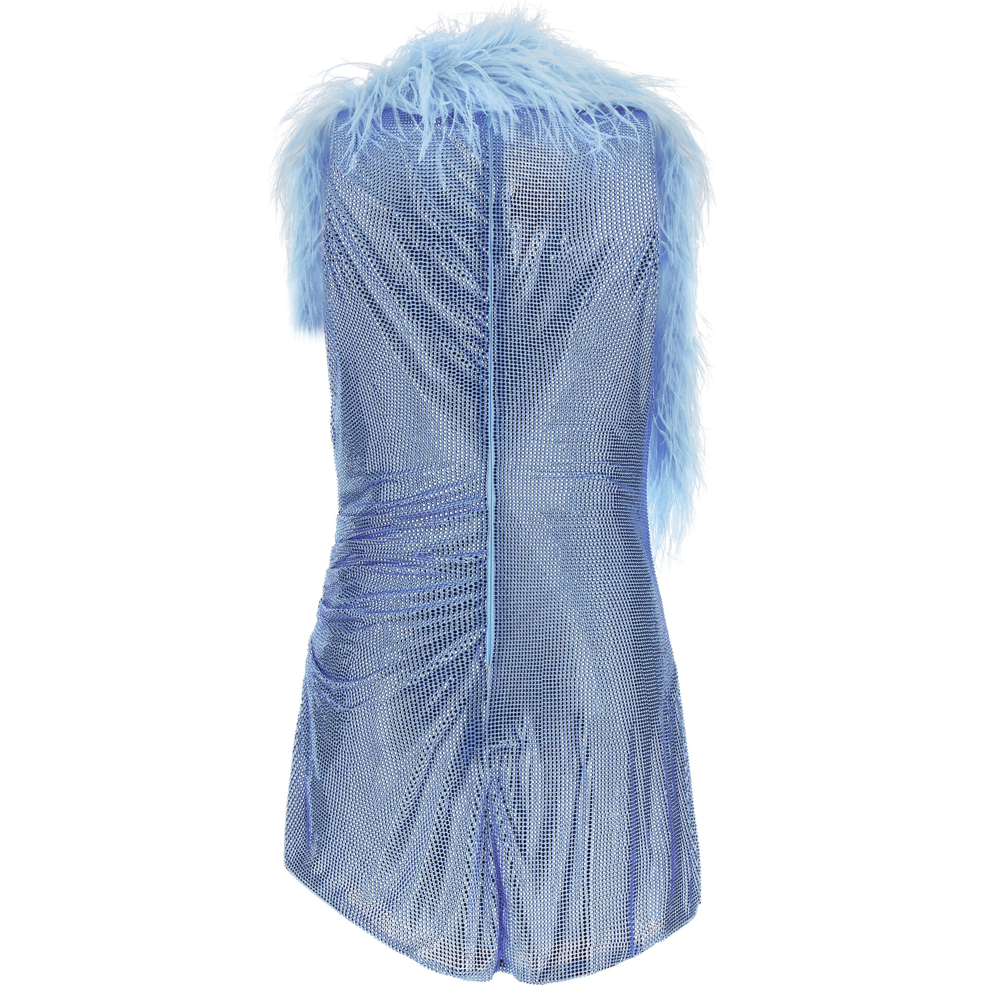Blue Polyamide Cocktail Dress