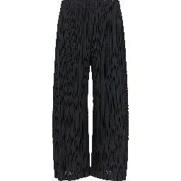 Black Polyester Pants