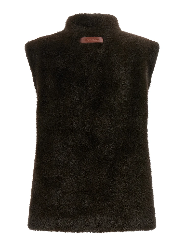 Brown Polyamide Sleeveless Jacket alternative