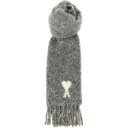 Gray Alpaca Leather Foulard