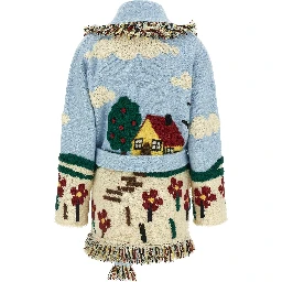 Multicolor Virgin Wool Cardigan