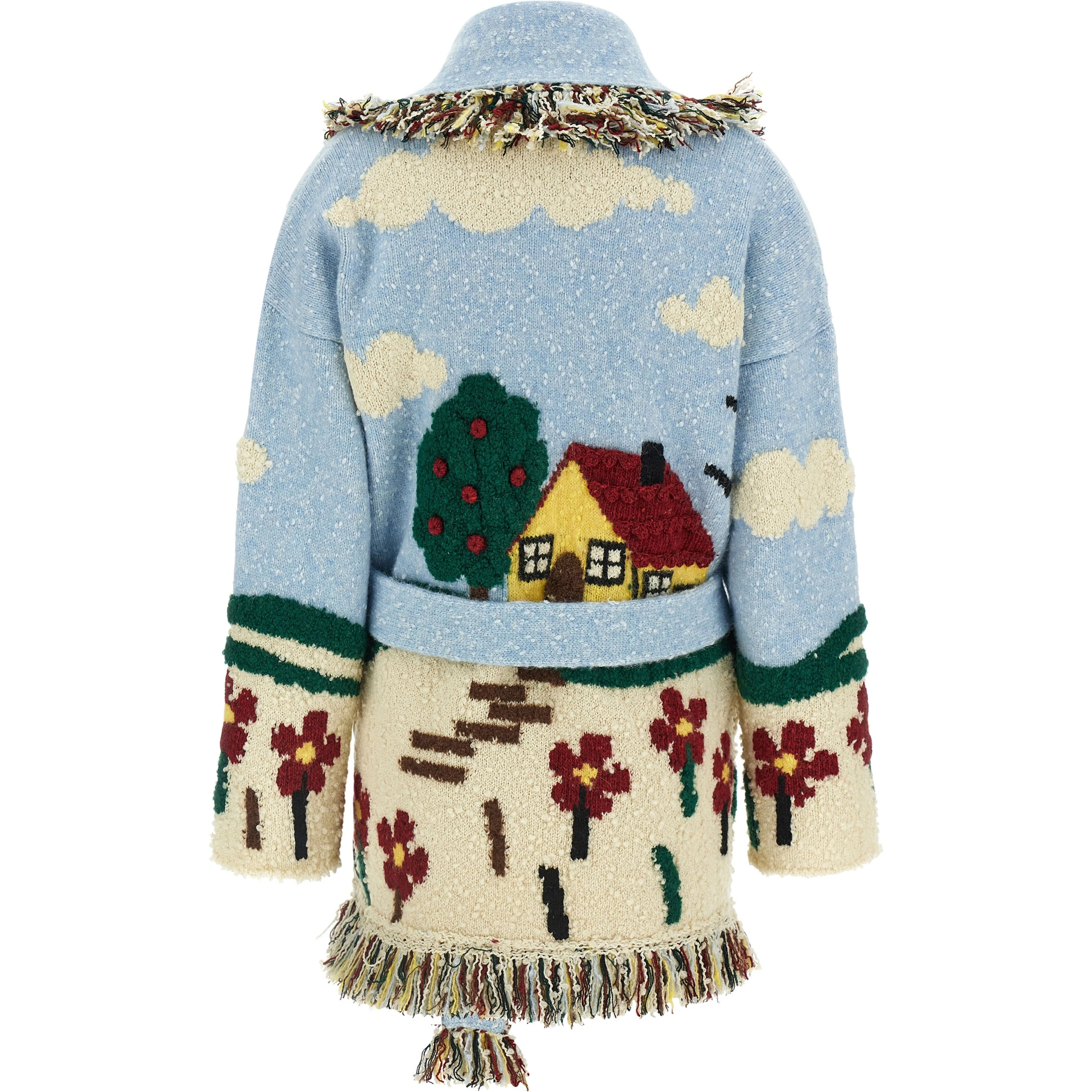 Multicolor Virgin Wool Cardigan