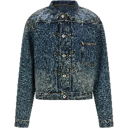 Blue Cotton Denim Jacket