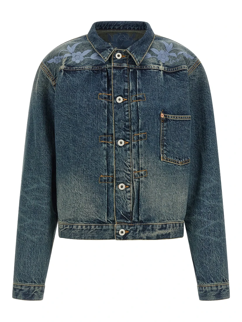 Blue Cotton Denim Jacket