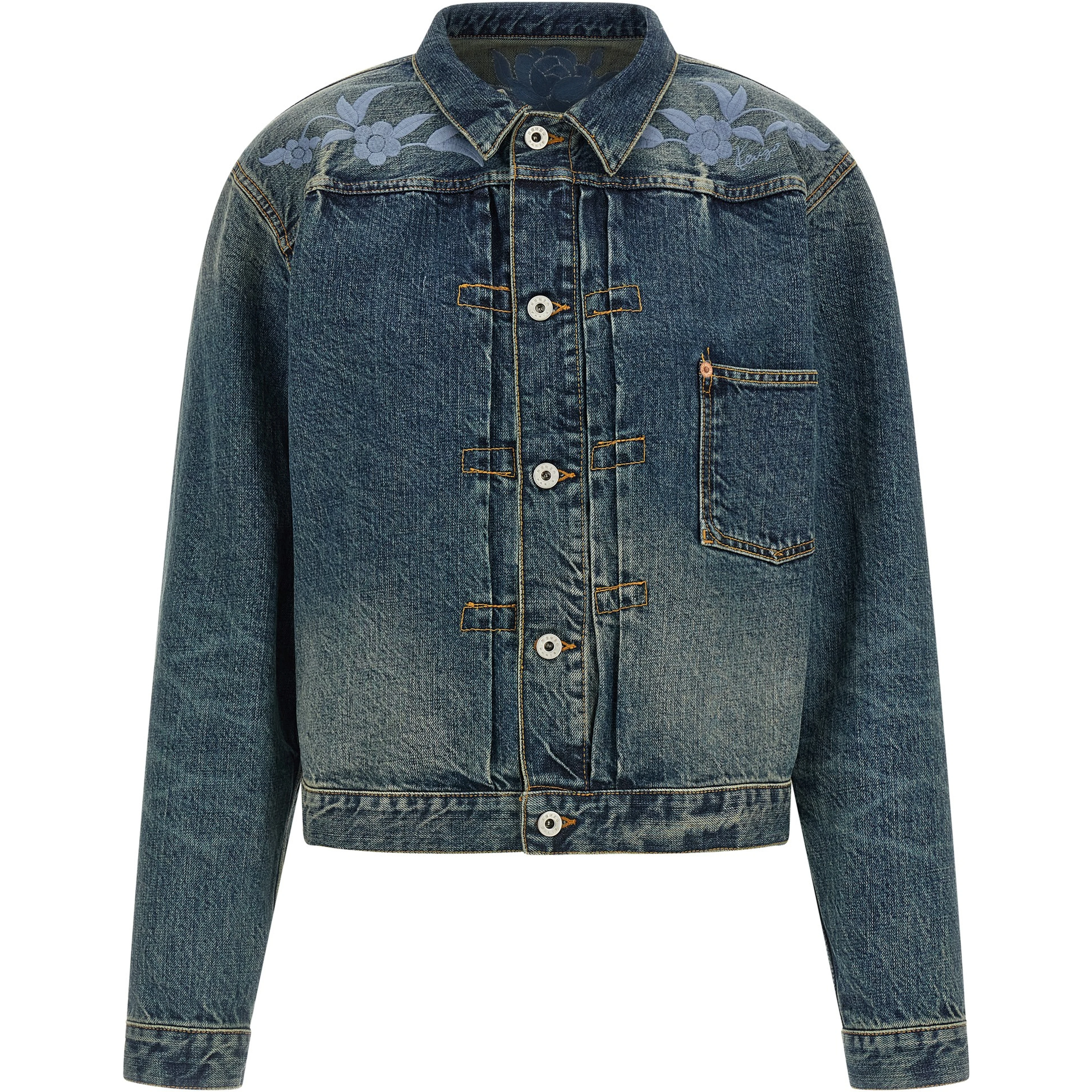 Blue Cotton Denim Jacket