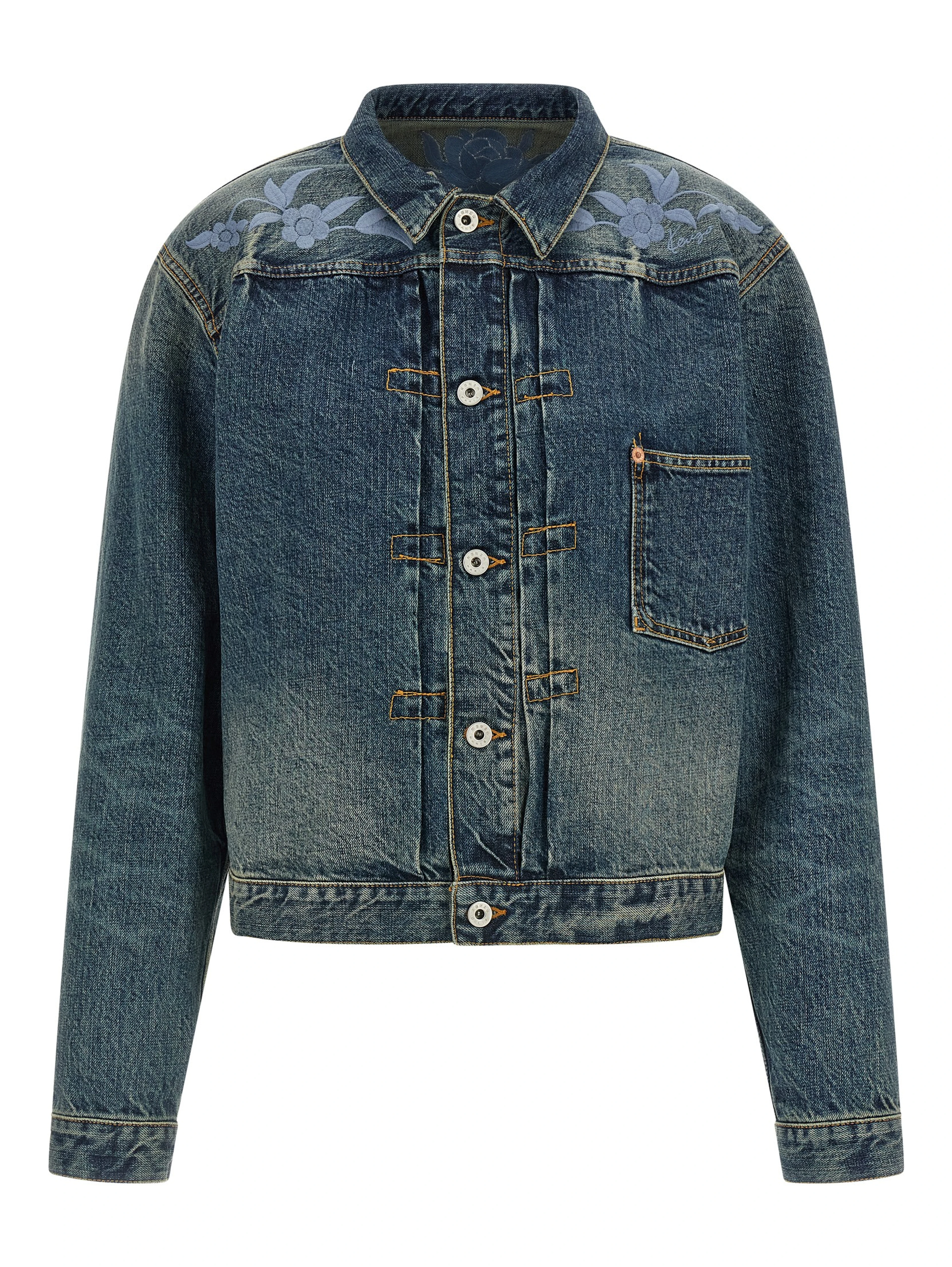 Blue Cotton Denim Jacket