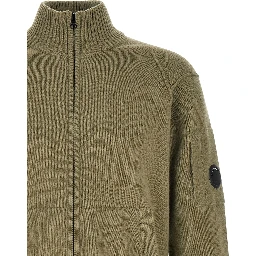 Bicolor Wool Cardigan