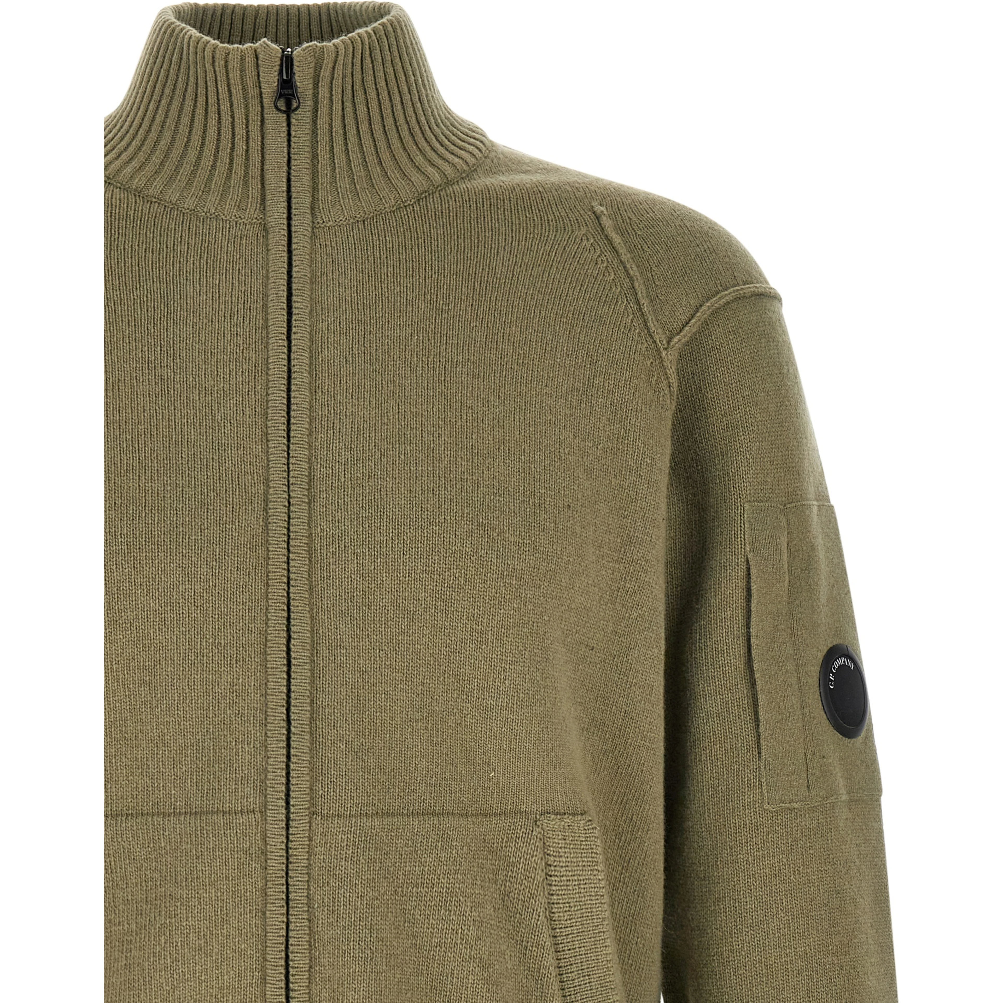Bicolor Wool Cardigan