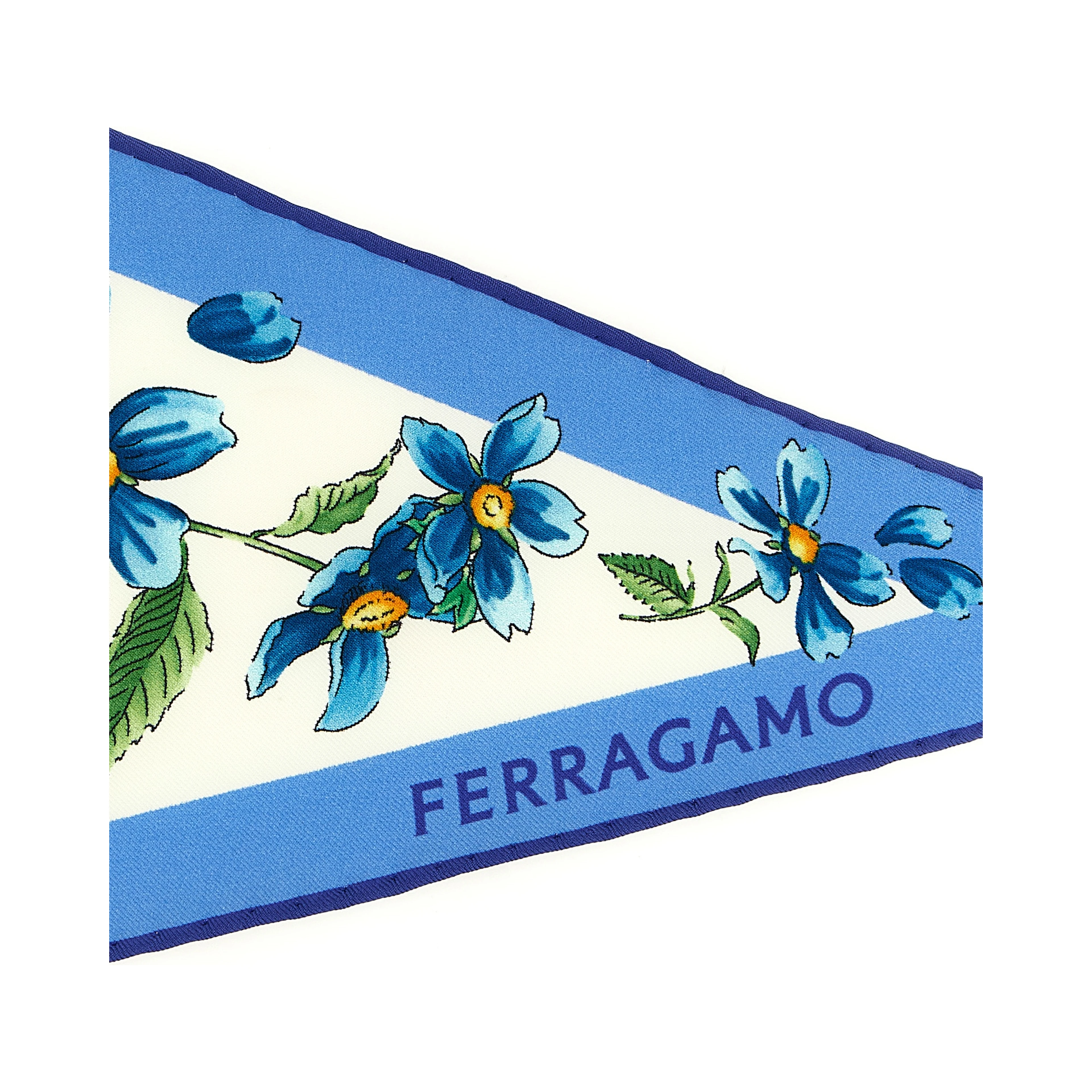 Blue Silk Foulard