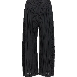 Black Polyester Pants