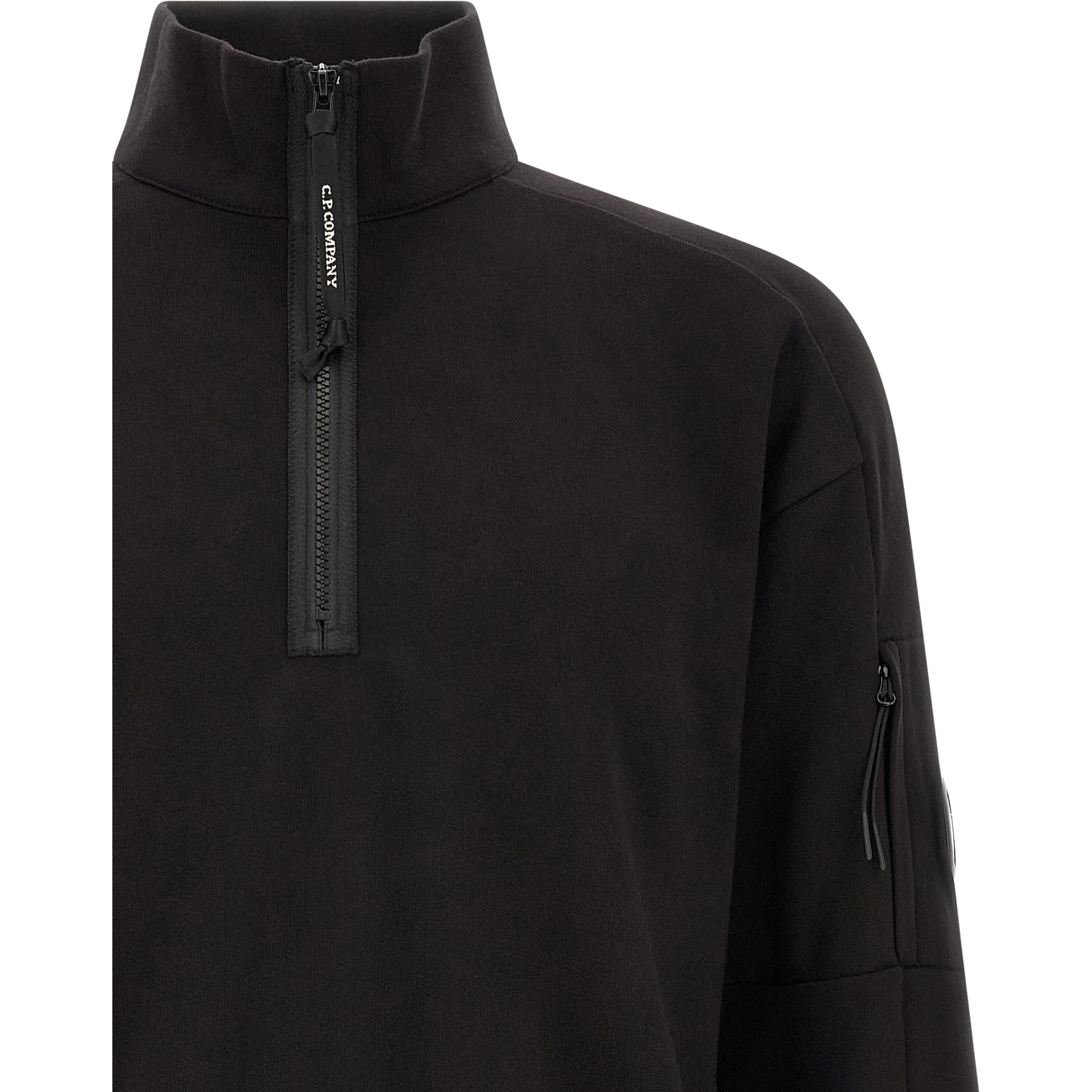 Black Cotton Sweatshirt
