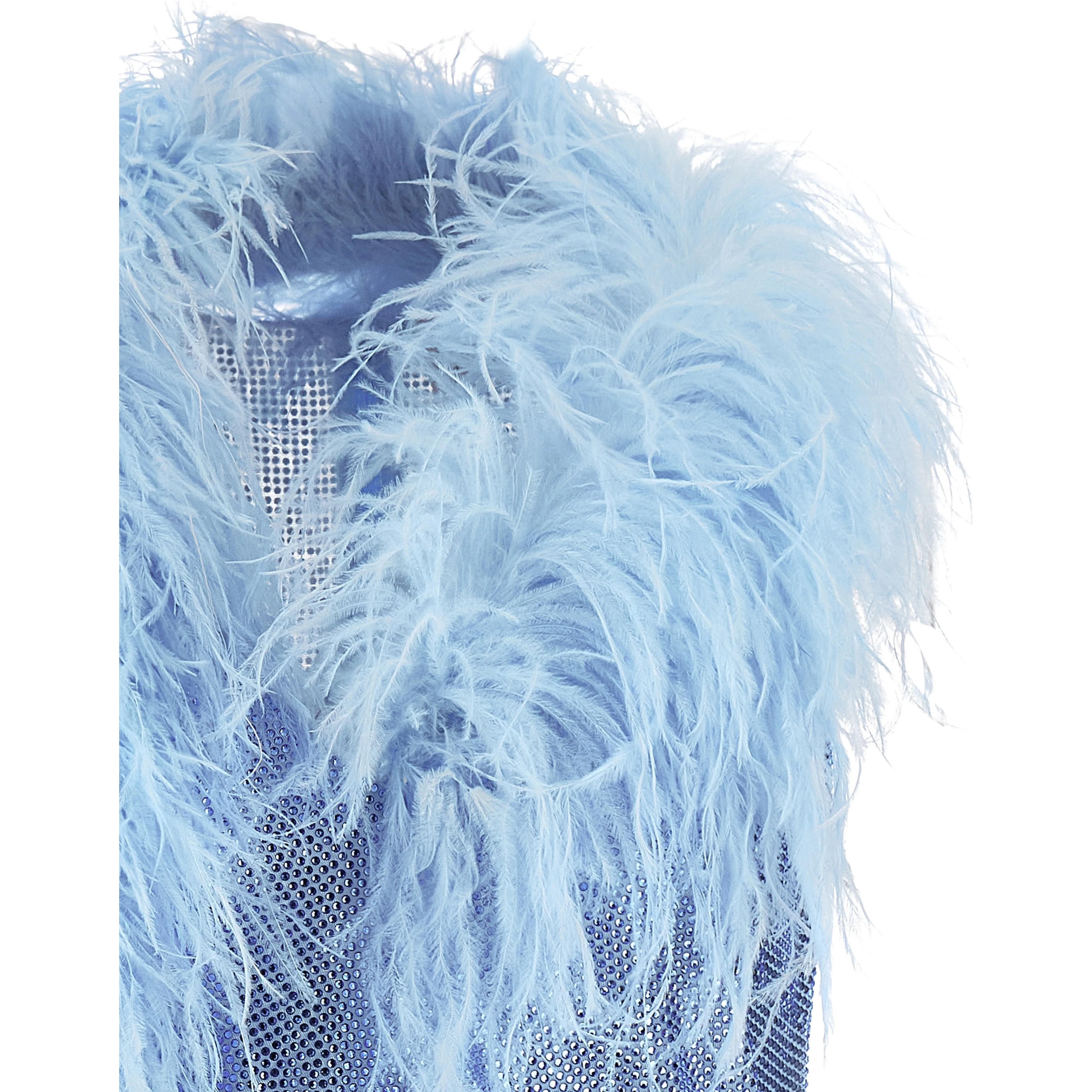 Blue Polyamide Cocktail Dress