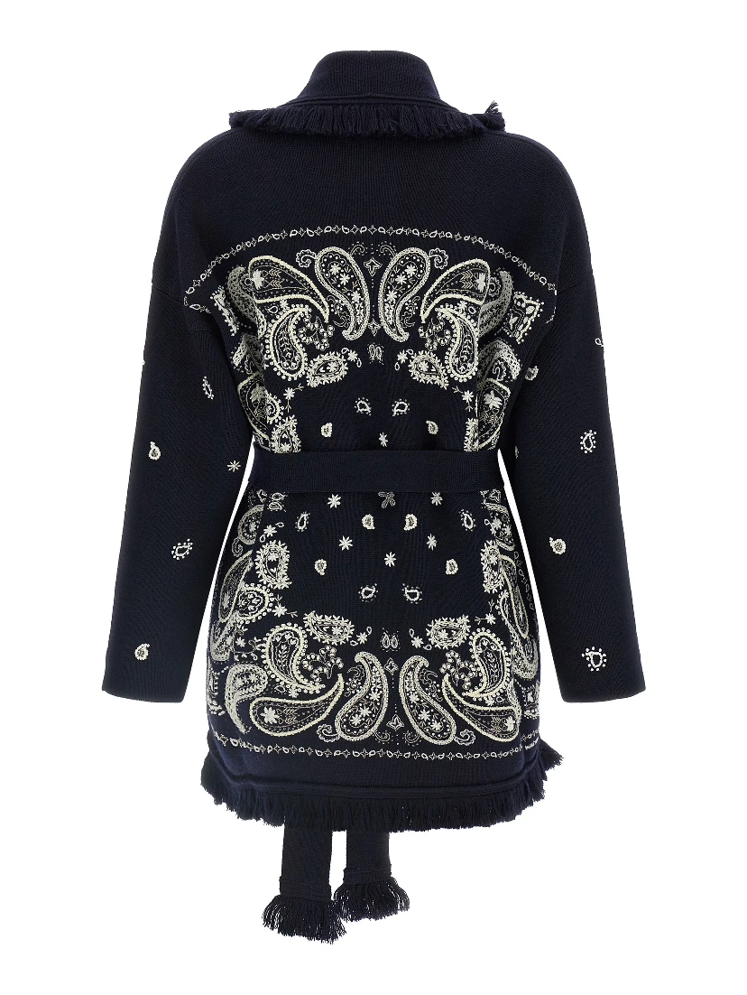 Blue Virgin Wool Cardigan