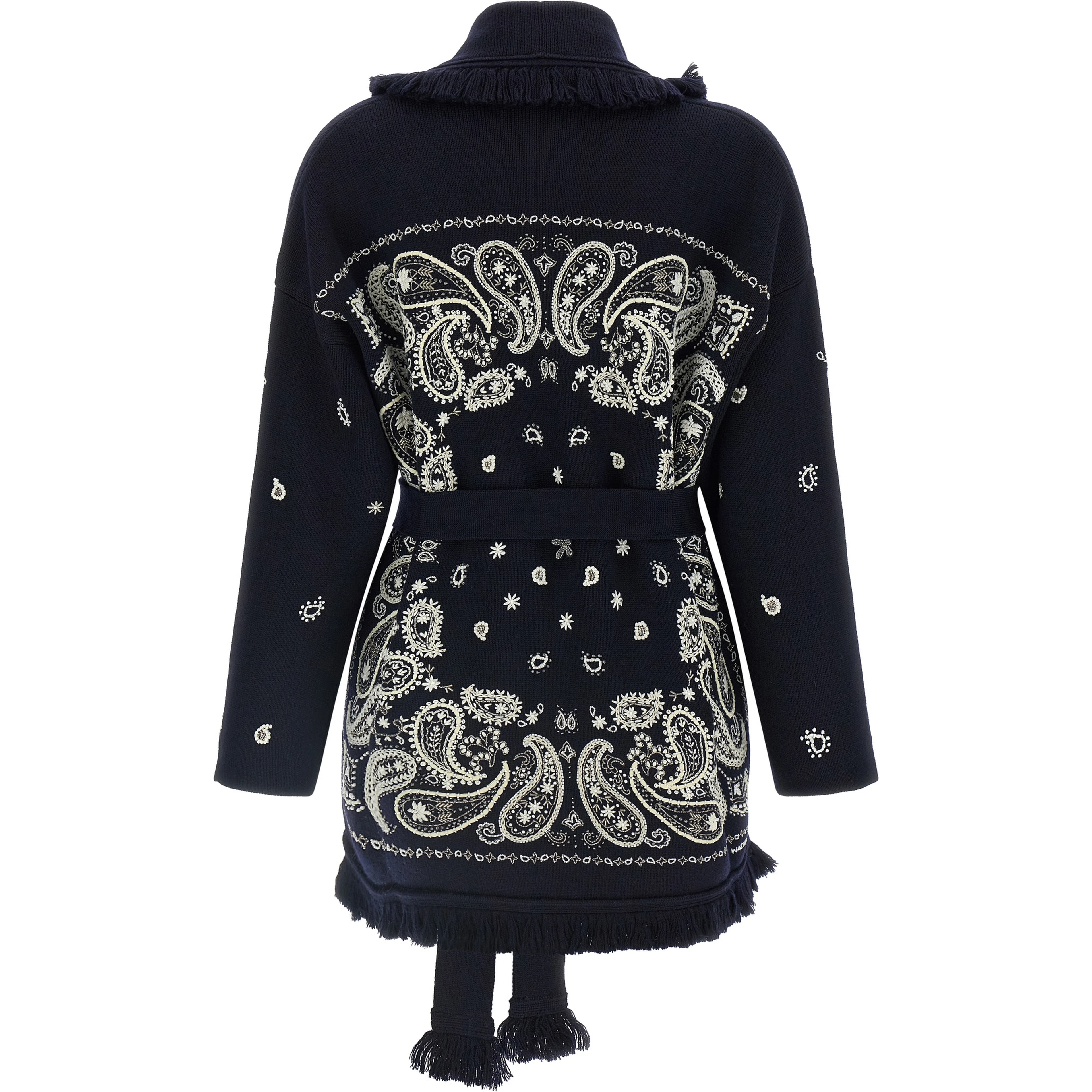 Blue Virgin Wool Cardigan