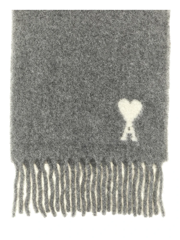 Gray Alpaca Leather Foulard alternative