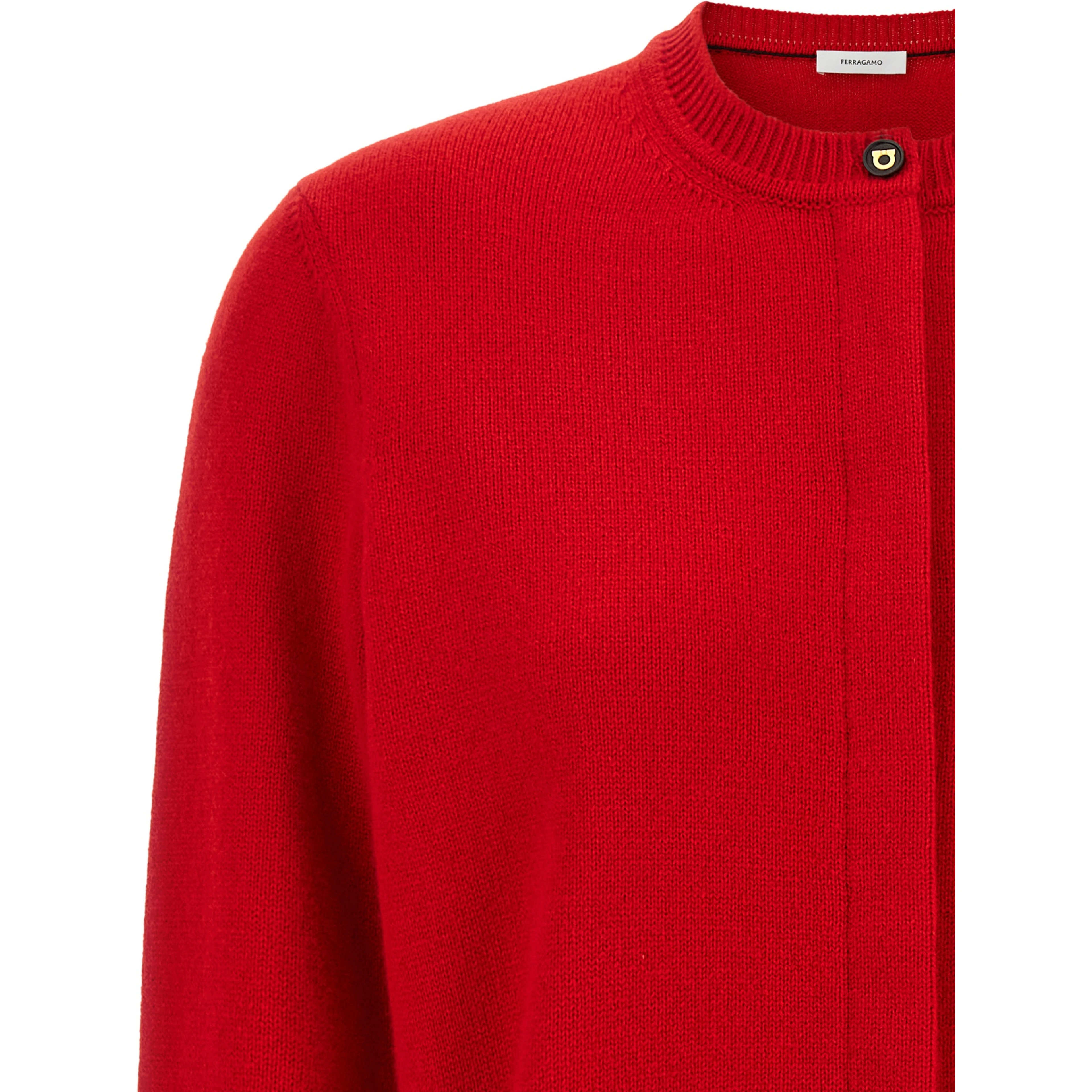 Red Cashmere Cardigan