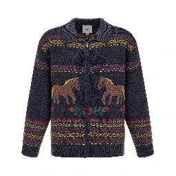 Blue Cotton Cardigan