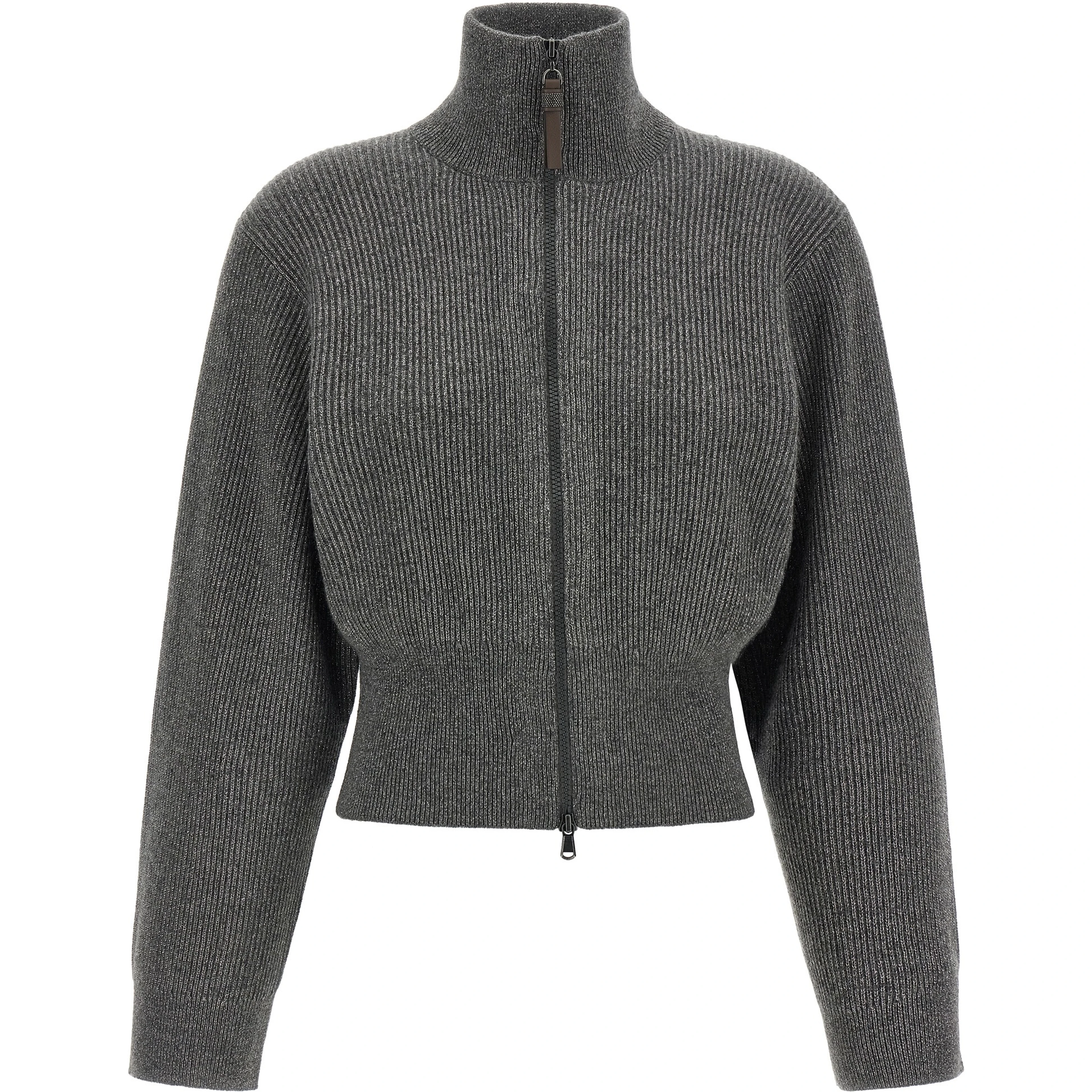 Gray Cashmere Cardigan