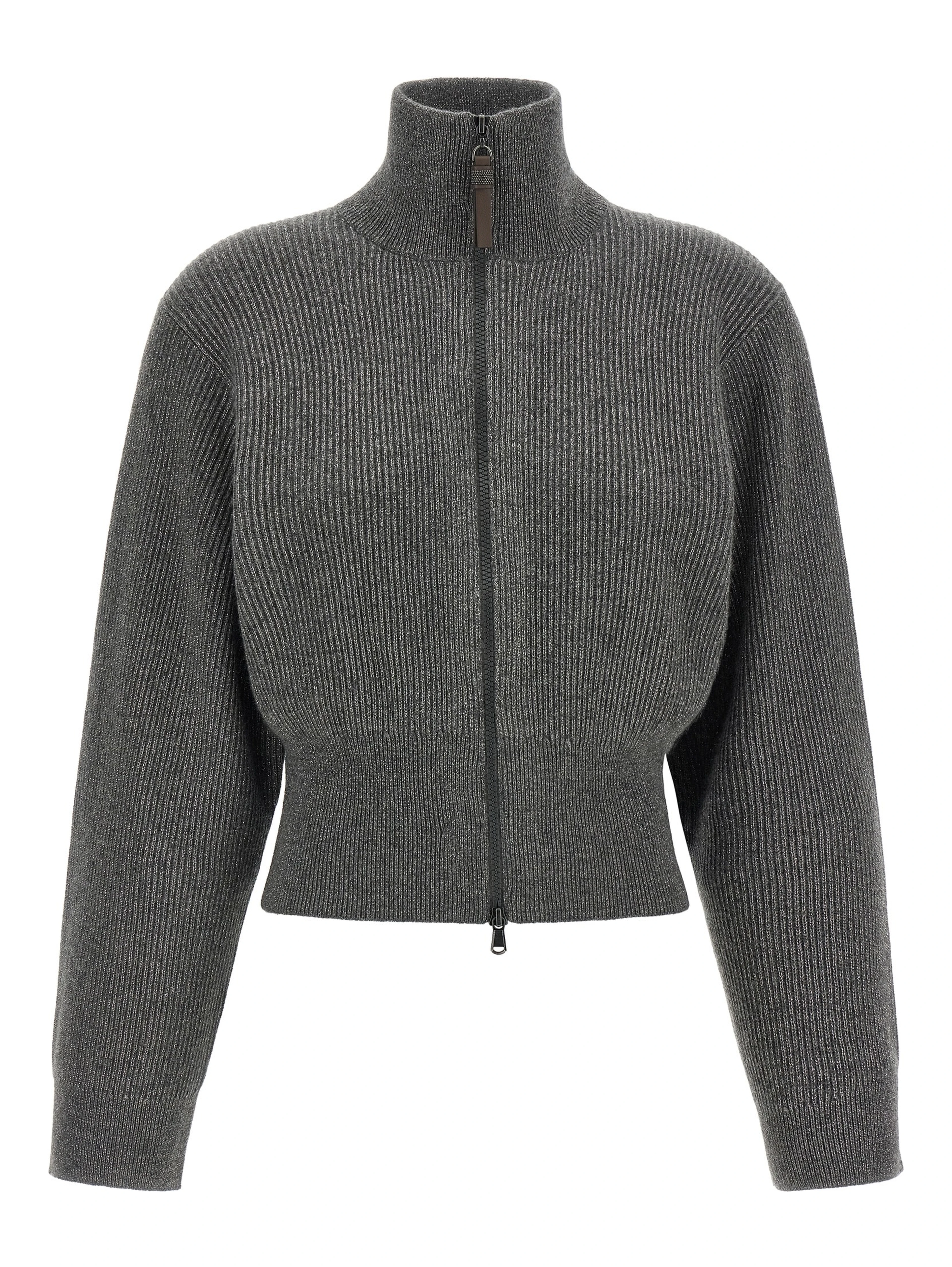 Gray Cashmere Cardigan