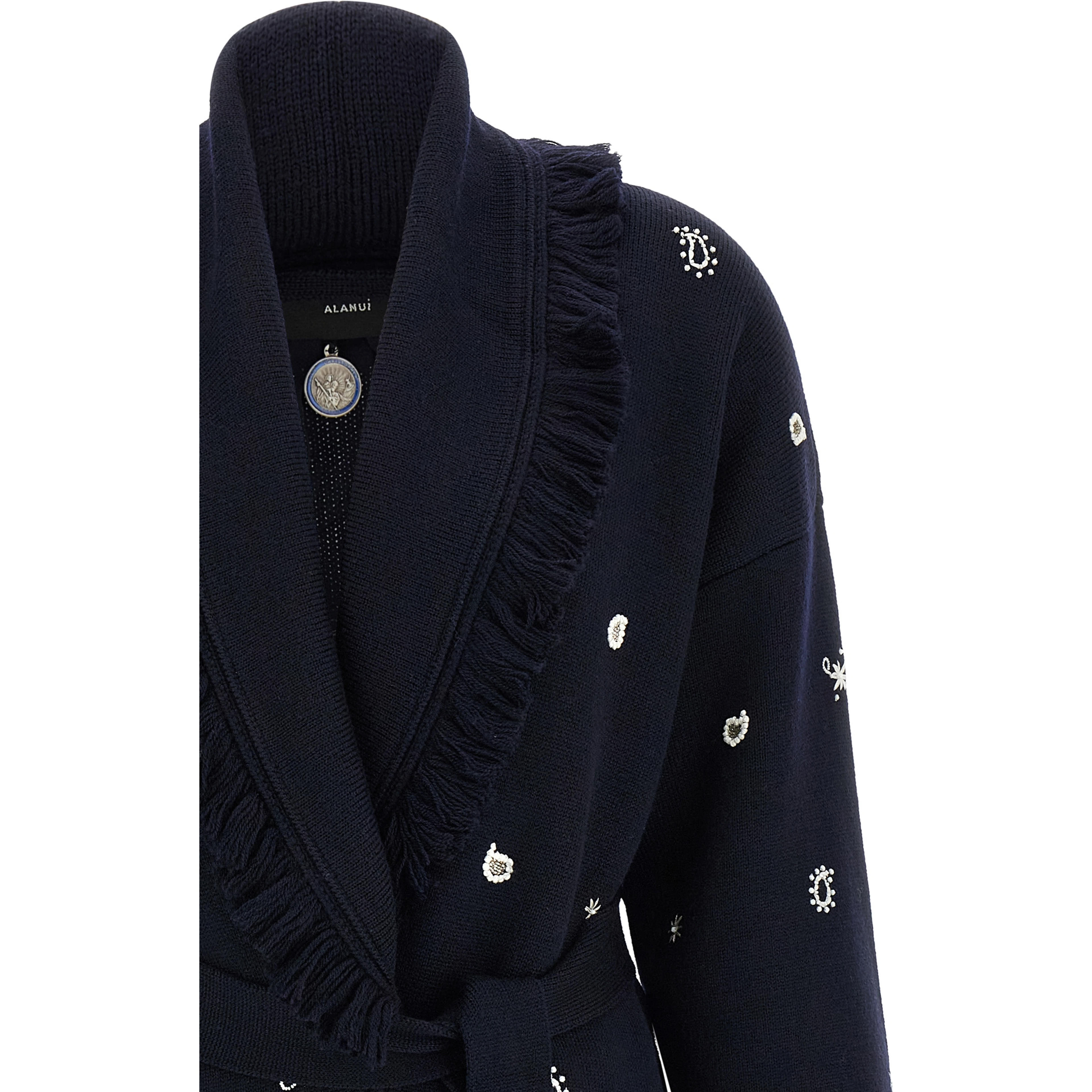 Blue Virgin Wool Cardigan