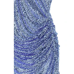 Blue Polyamide Cocktail Dress
