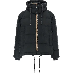Black Cotton Full-Length Jacket