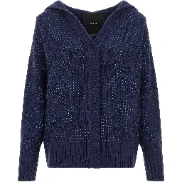 Blue Wool Cardigan
