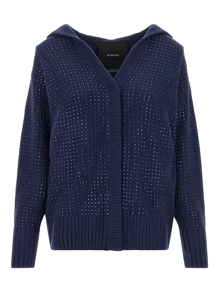 Blue Wool Cardigan