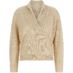 Beige Cashmere Cardigan