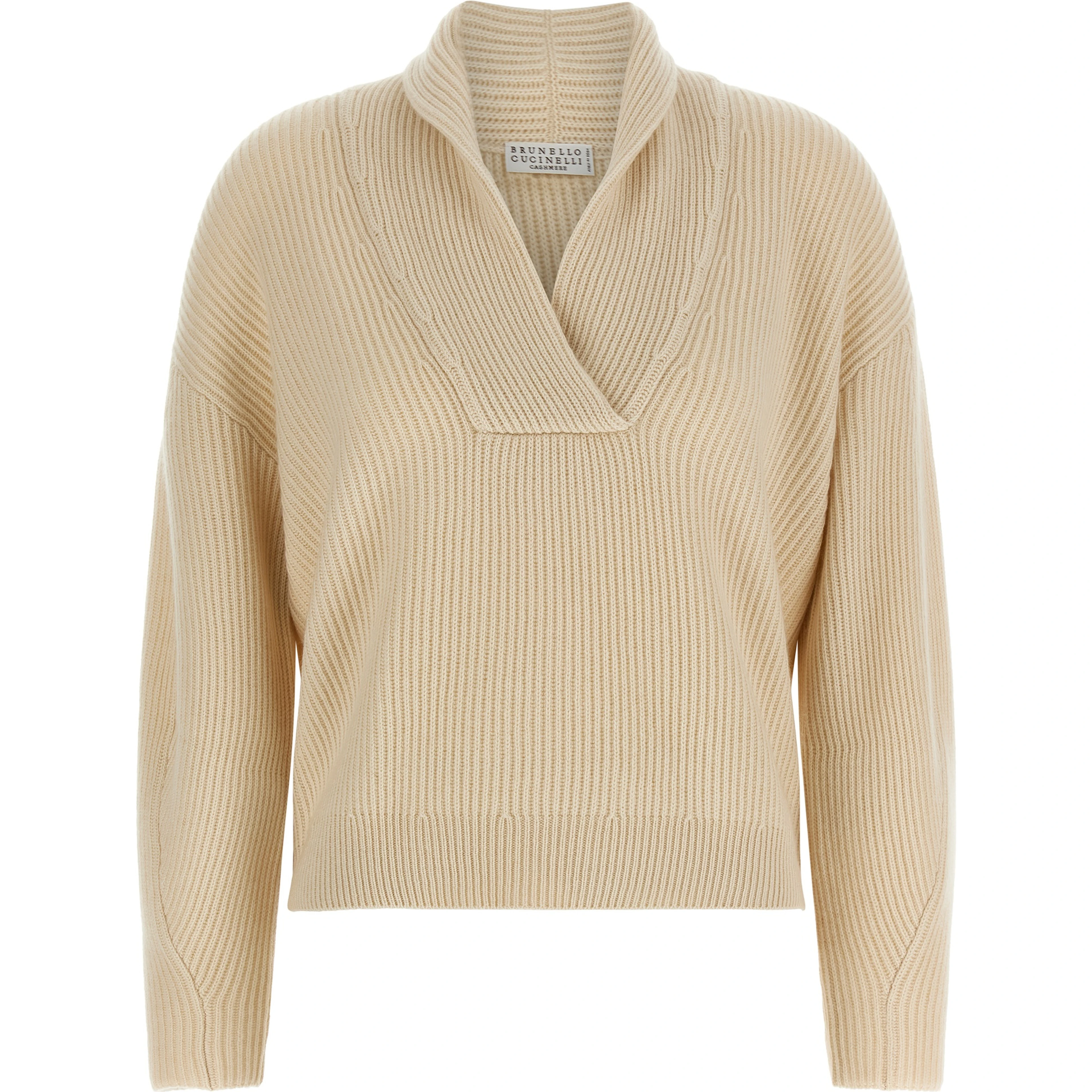 Beige Cashmere Cardigan