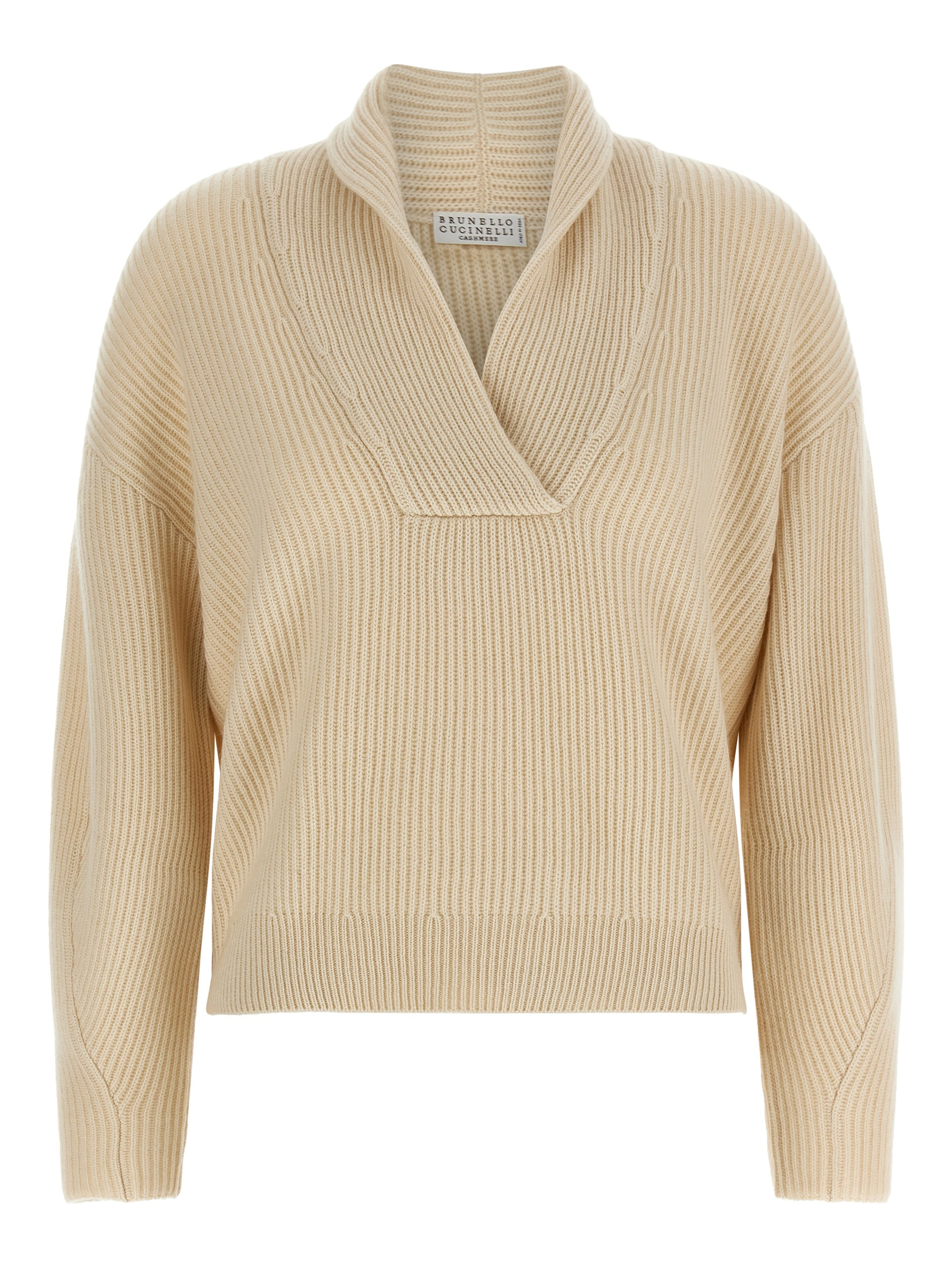 Beige Cashmere Cardigan