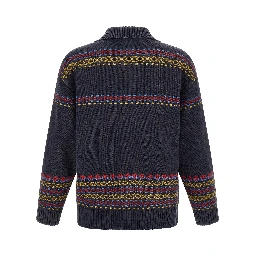 Blue Cotton Cardigan