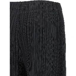 Black Polyester Pants