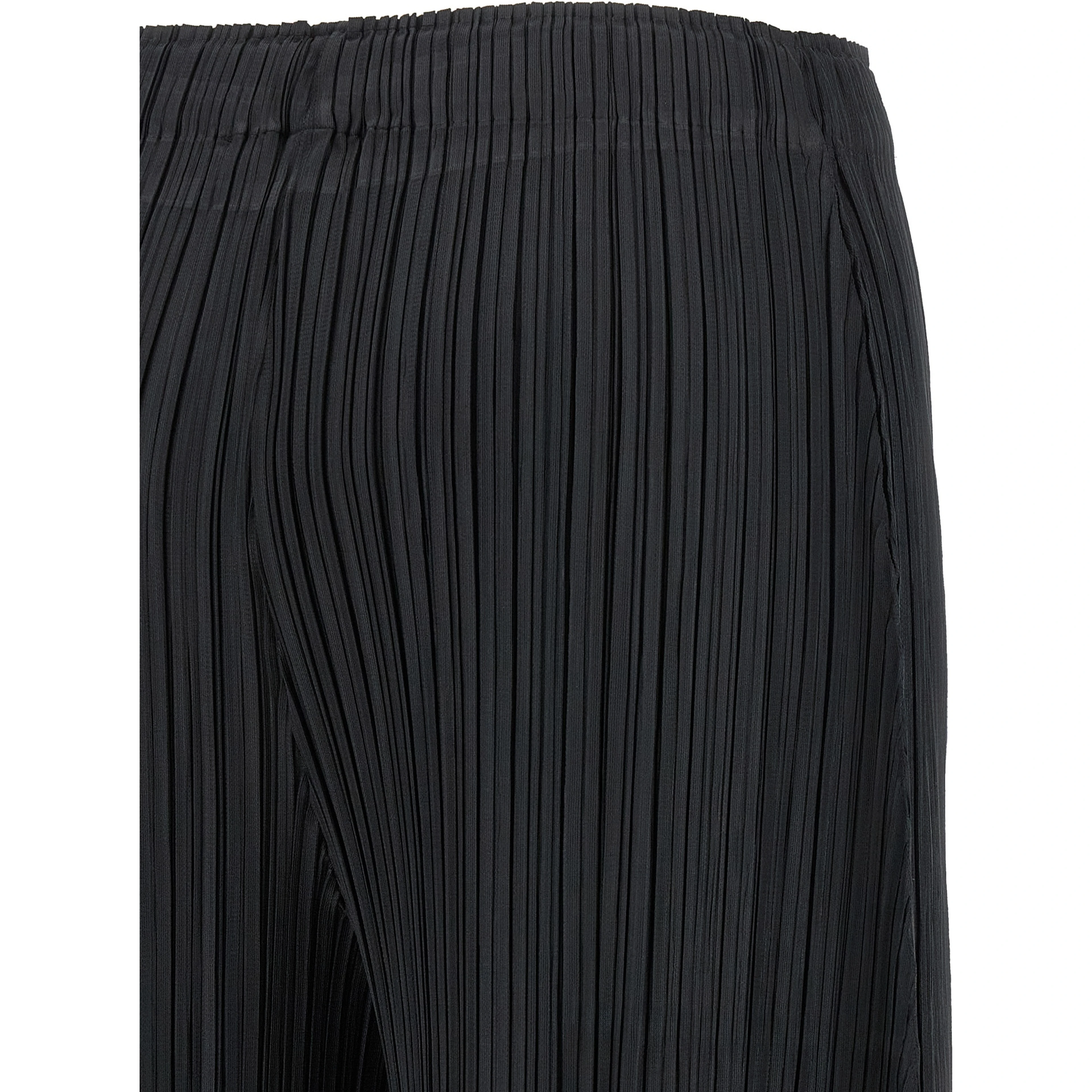 Black Polyester Pants