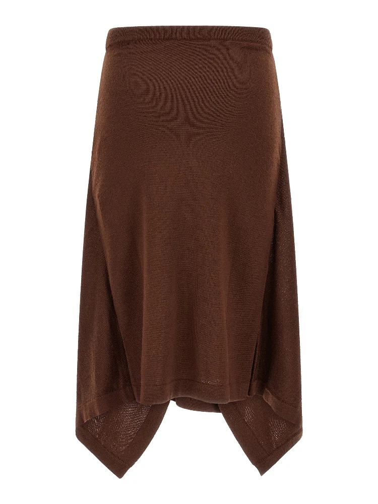 Brown Wool Midi Skirt alternative