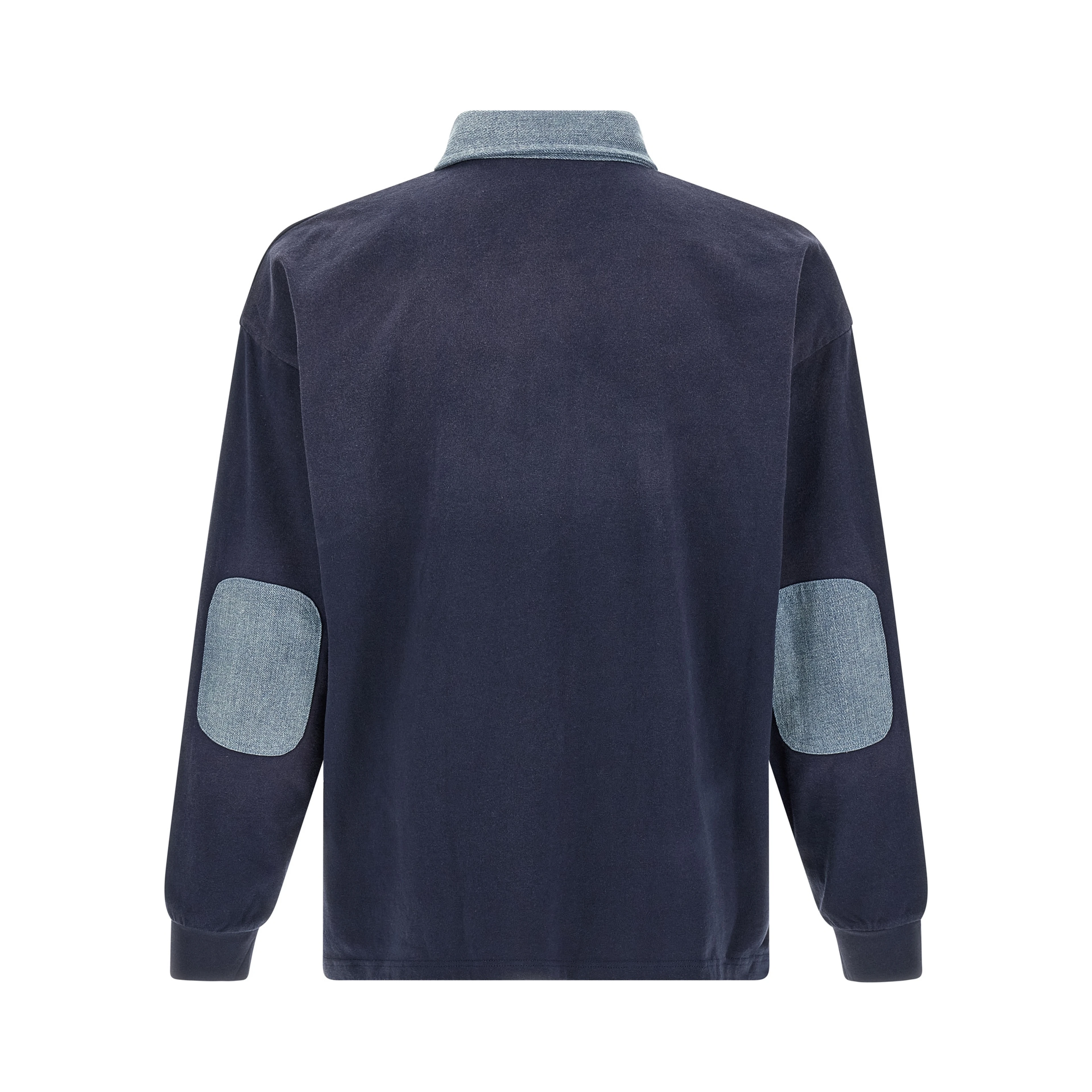 Blue Cotton Polo Shirt