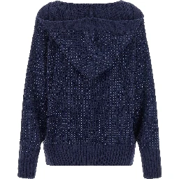 Blue Wool Cardigan