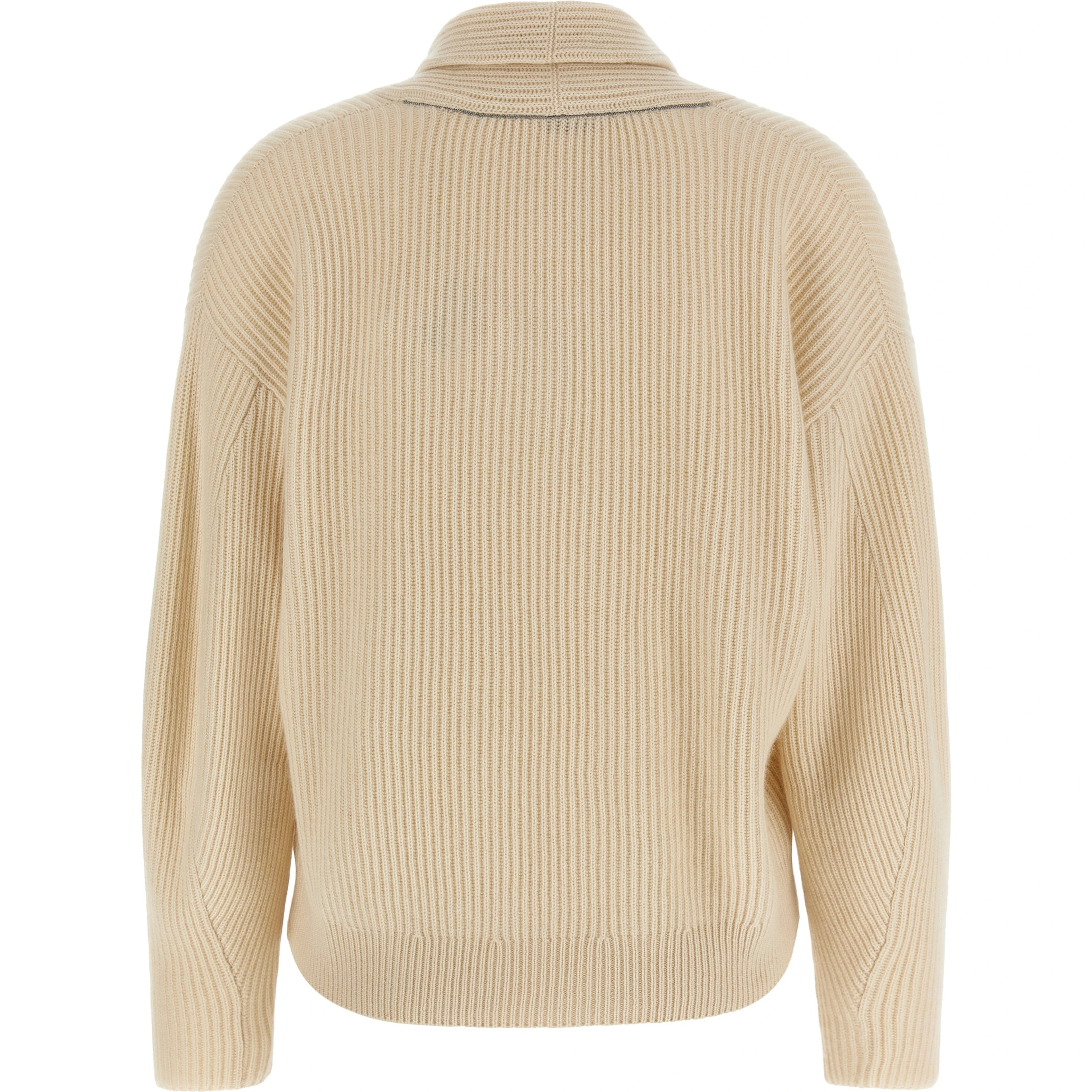 Beige Cashmere Cardigan