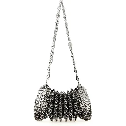 Silver Stainless Steel Shoulder Bag